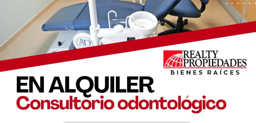 EN EL CENTRO: CONSULTORIO ODONTOLÓGICO 100% EQUIPADO EN ALQUILER